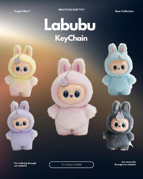 Labubu Furry KeyChain - (Abstract Positive Concepts)